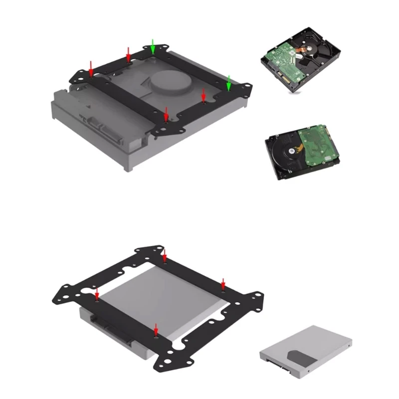 12-cm-Lüfter-Festplattenhalterung, SSD-3,5-Zoll-Festplattenhalterung, erweitert, mehrschichtig