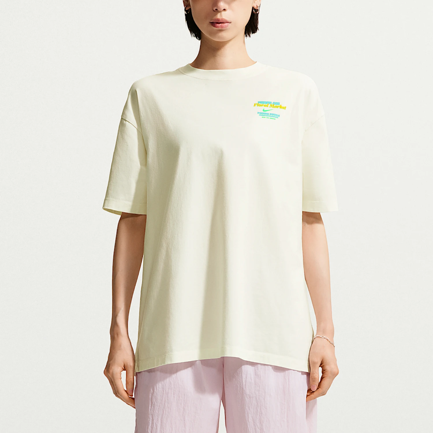 Nike genuine women's loose, comfortable, skin friendly, breathable sports short sleeved T-shirt IV5498-133
