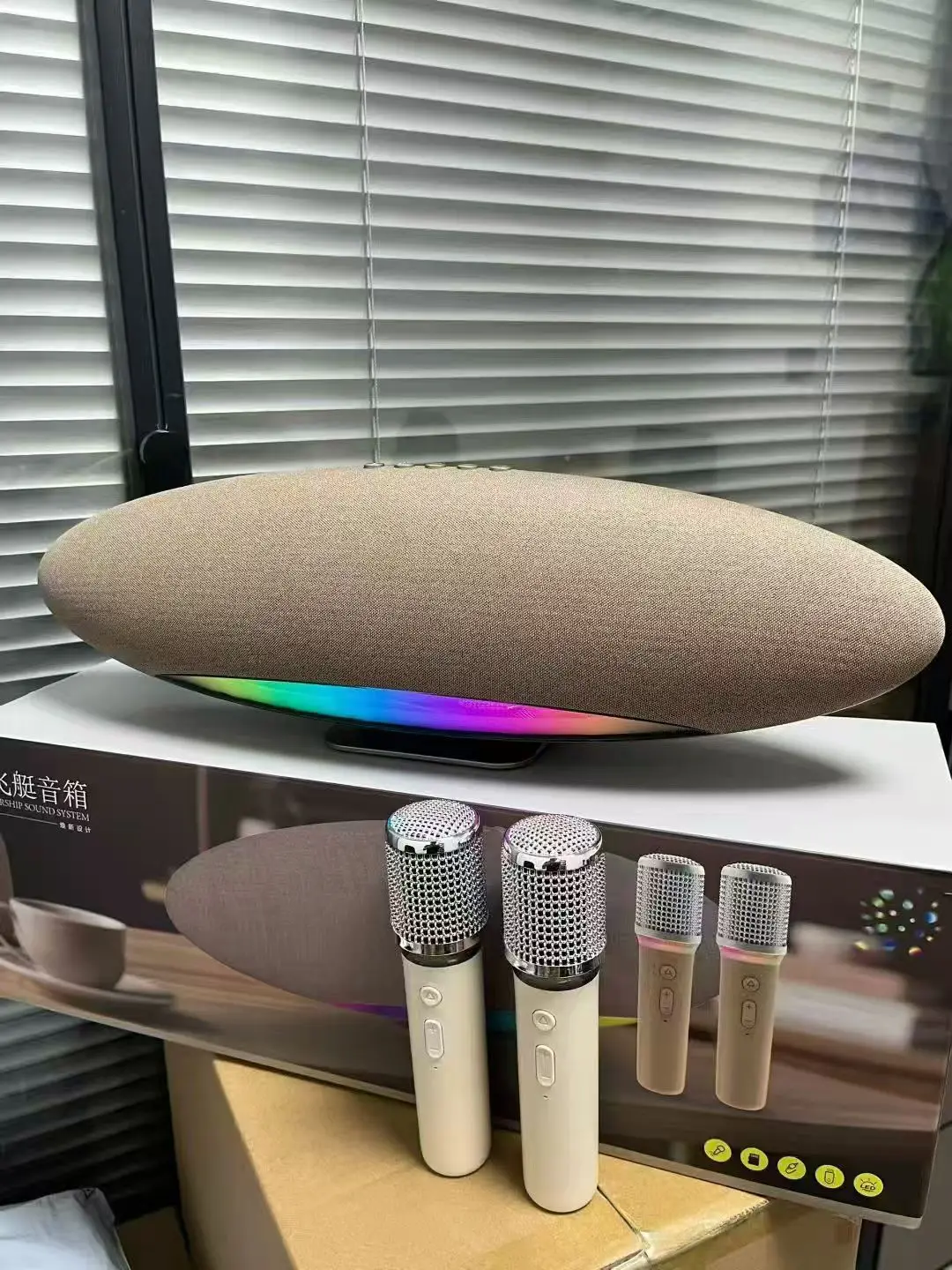 

Airship Deep Bass Speakers Hi-Fi Wireless Bluetooth Compatibility Mobile Phone Computer TV USB Drive Desktop Subwoofer Sound