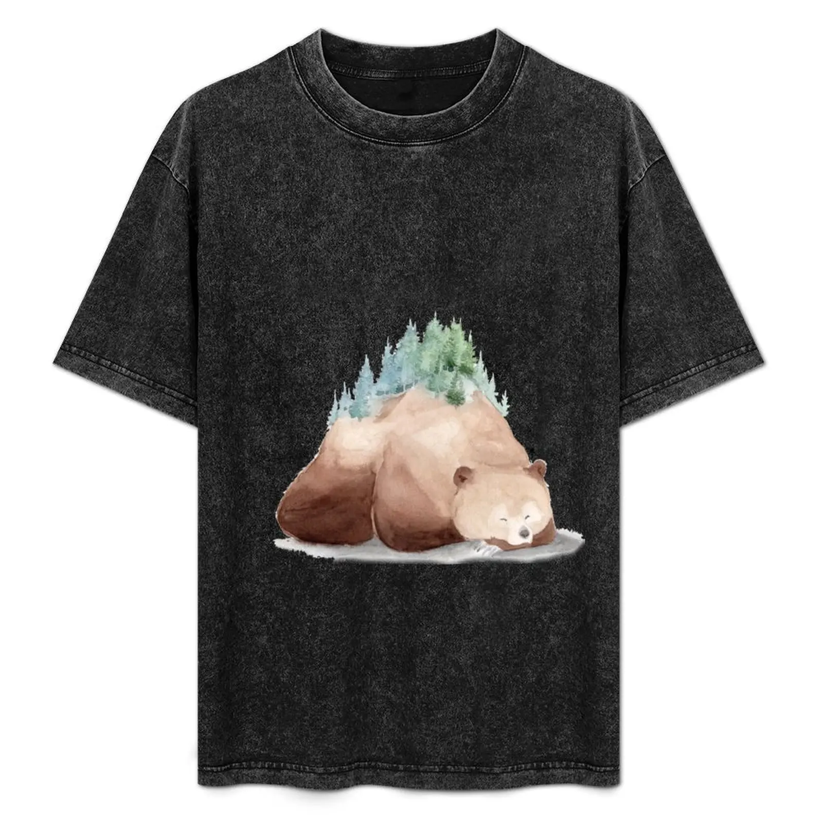 

Sleeping Forest T-Shirt Work Style Casual T-Shirt