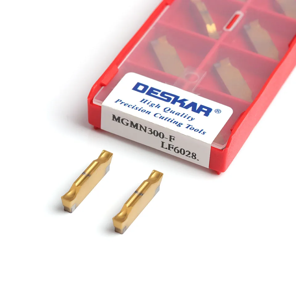 DESKAR MGMN300-F LF6028 100% حقيقية كربيد إدراج إدراج الحز عالية الجودة آلة خرط تعمل بالتحكم الرقمي بواسطة الحاسوب أداة المعادن