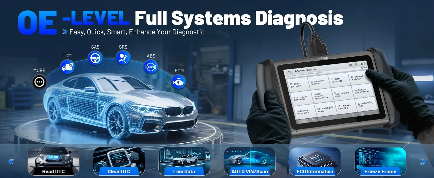 2026 XTOOL IP616 V2.0 OBD2-Scanner, vollständiges System-Diagnosetool, Schlüsselprogrammierer, 34+, Lebenslanges, kostenloses Update zurücksetzen, CAN FD DOIP FCA – Detail 3