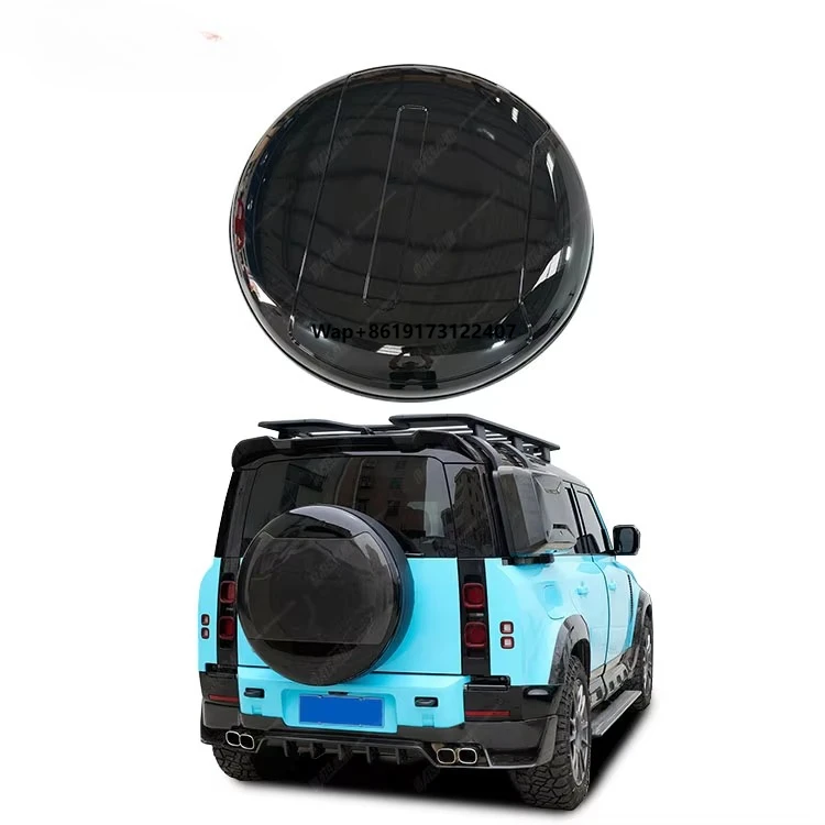 

Carbon Fiber Tire Cover Rear Trunk Spare Wheel Cover for Defender to Upgrade to Carbon Fiber Wheel Tire Cover