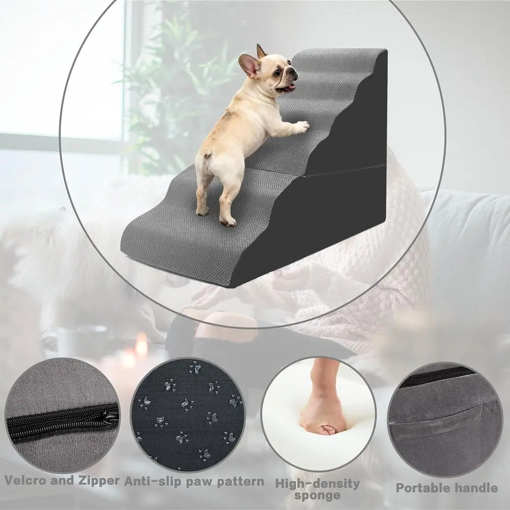 Escadas para camas altas para cães de 30 a 36 polegadas de altura, degraus para cães de 6 etapas para cama de 32 a 36 polegadas para cães pequenos e grandes, rampa para cachorros para cama, 30D