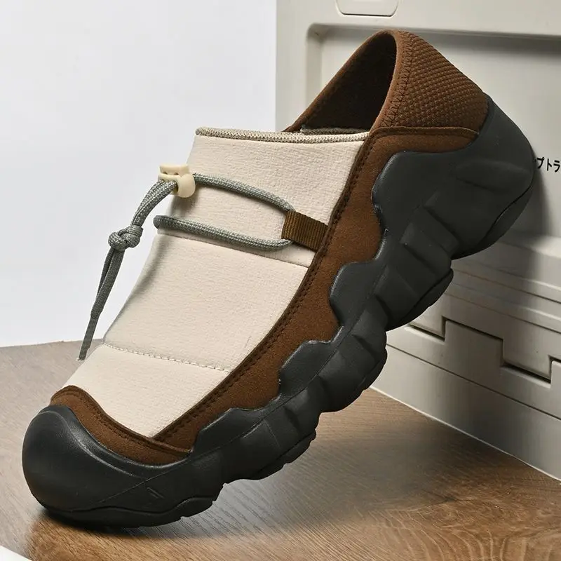 Men's Premium Leather Shoes, Comfortable Casual Sneakers, Outdoor Hiking Sport Footwear
