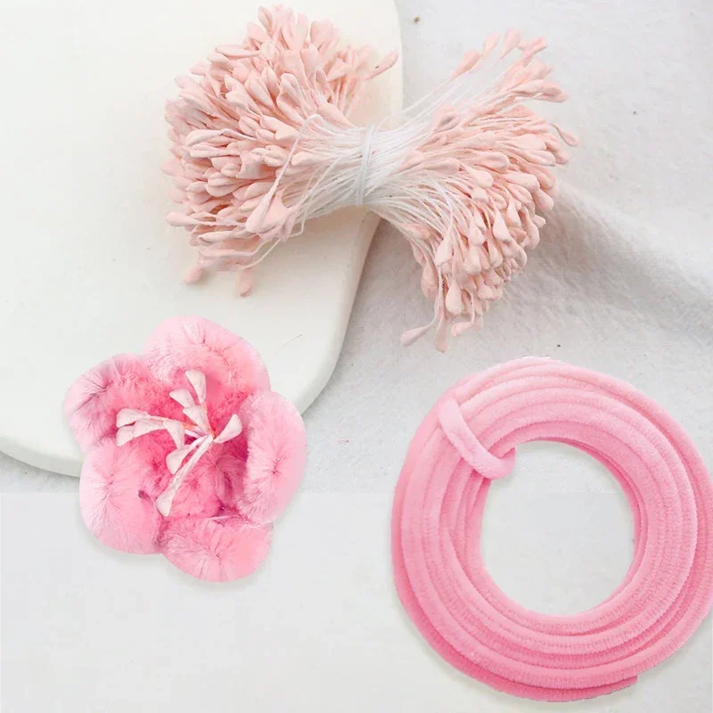 YOMDID simulación creativa núcleo de flor flores de colores estambre artesanía flores artificiales Material de fabricación accesorios de adornos