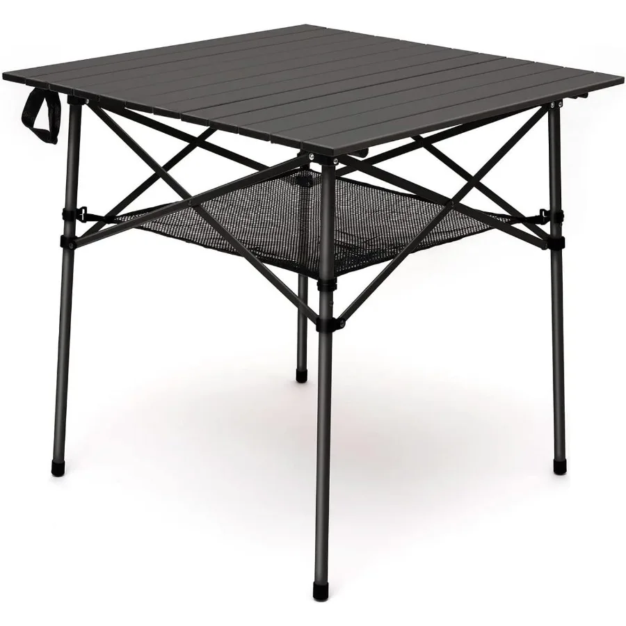 

Уличный складной стол для пикника, приготовления пищи, пляжа, путешествий, барбекю, легкий компактный алюминиевый походный стол с откидной крышкой и переноской переноской
