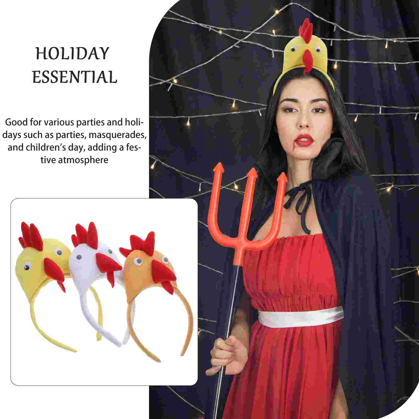 Fascia glitterata Pulcino Gallo Abbigliamento Fasce per pollo per bambini per accessori per costumi da donna