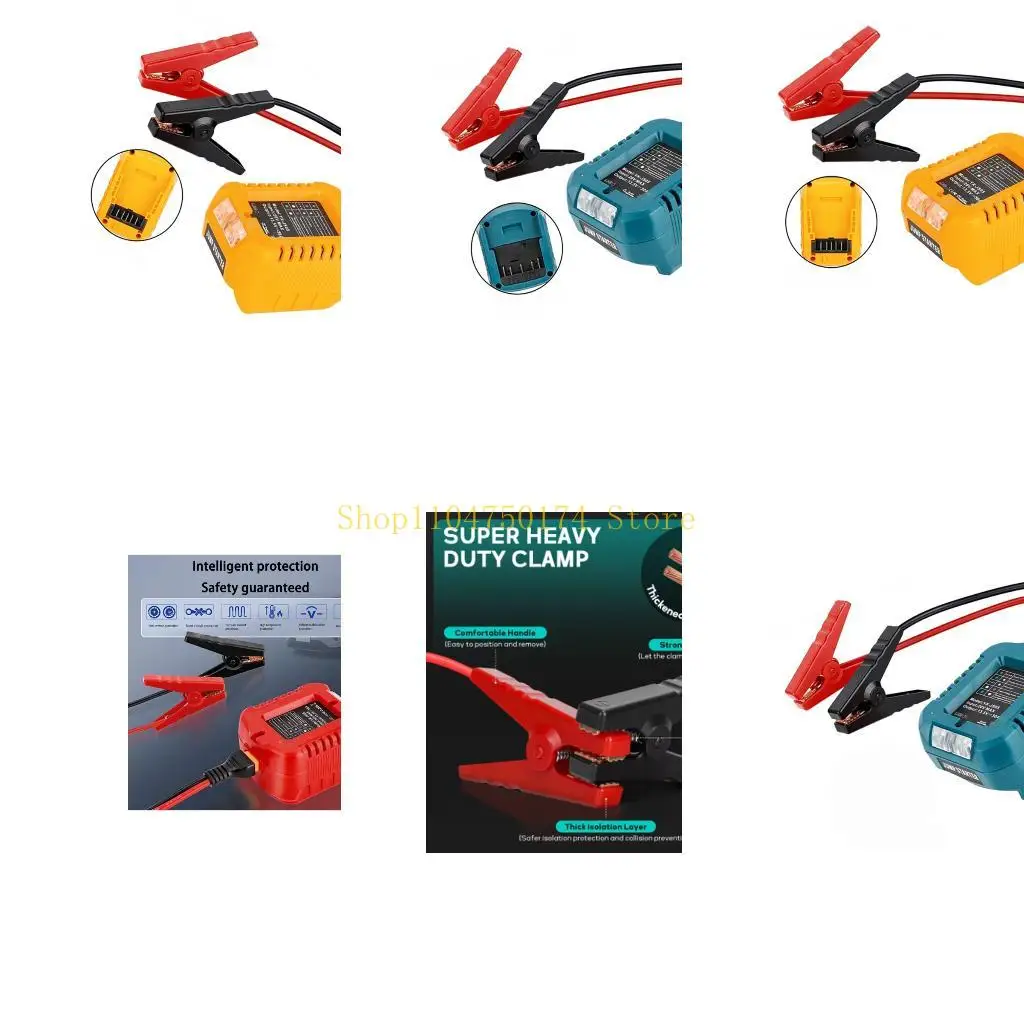 

Heavy Duty Battery Jumper Cables Charging Adapter for 18V-20V Battery Car Jump top sale
