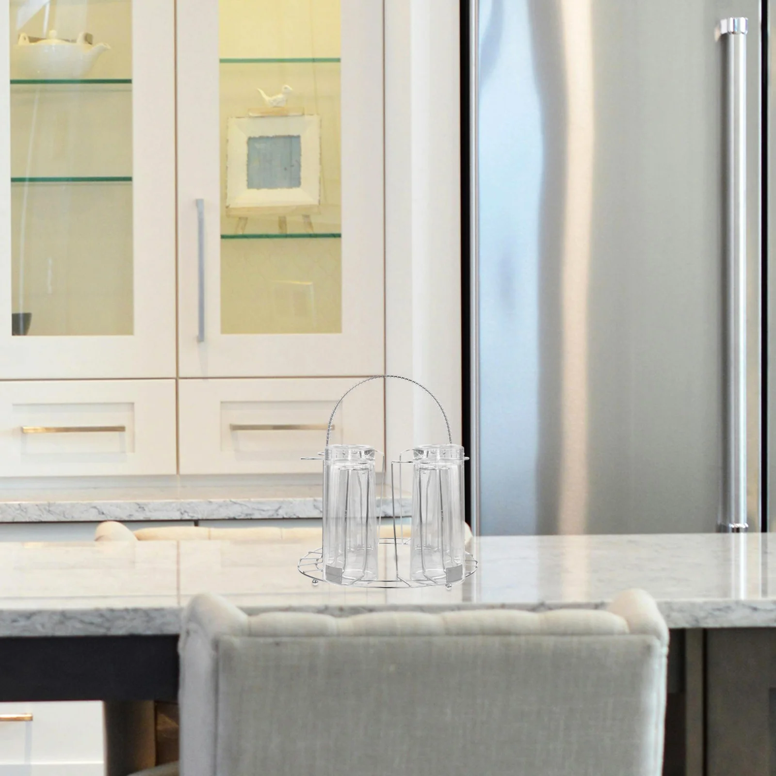 

Wine Glass Rack Stainless Steel Drying Stand For Glasses Red Wine Cup Organizer Kitchen Bar Countertop Holder Large