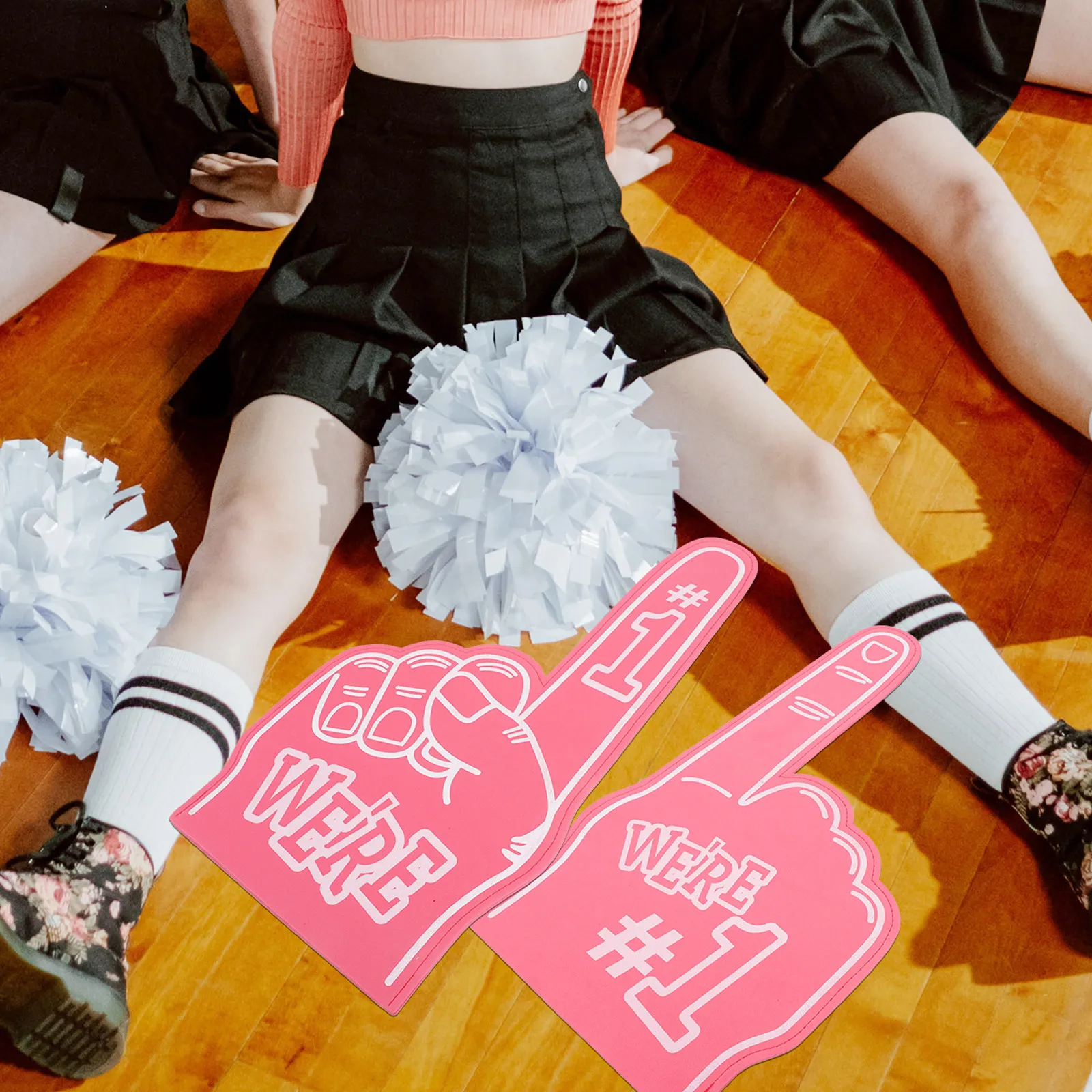 3Pcs Giant Foam Hand Fingers Cheerleading Props for Sports Games Noise Makers Party Celebration Foam Finger Pointer Finger