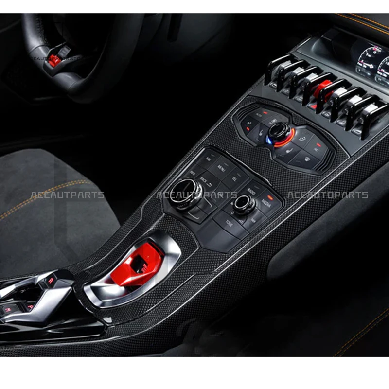 For Lamborghini Huracan Lp580 Lp610 Lp600 Dry Carbon Fiber Center Console TrimControl Panel Cover Interior