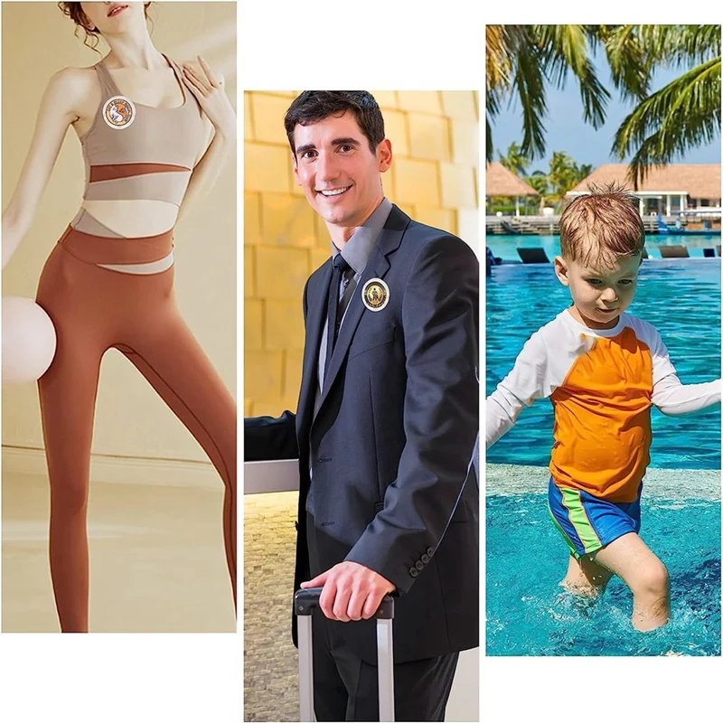 50 Stück Button Maker DIY Knopfs tifte, Acryl Design Button Abzeichen Clear Button Pin Abzeichen