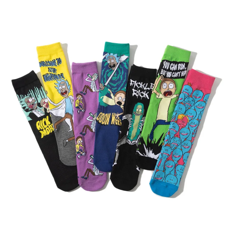 Baumwolle Cartoon Thema Socken Cartoon Socken gekämmte Baumwolle Persönlichkeit Casual Socken