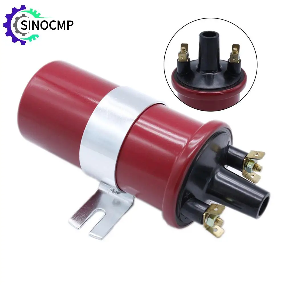 

High Performance 12V Sports Ignition Red Coil DLB105 Ignition System Parts for All Engines with Points & Condenser Accessories