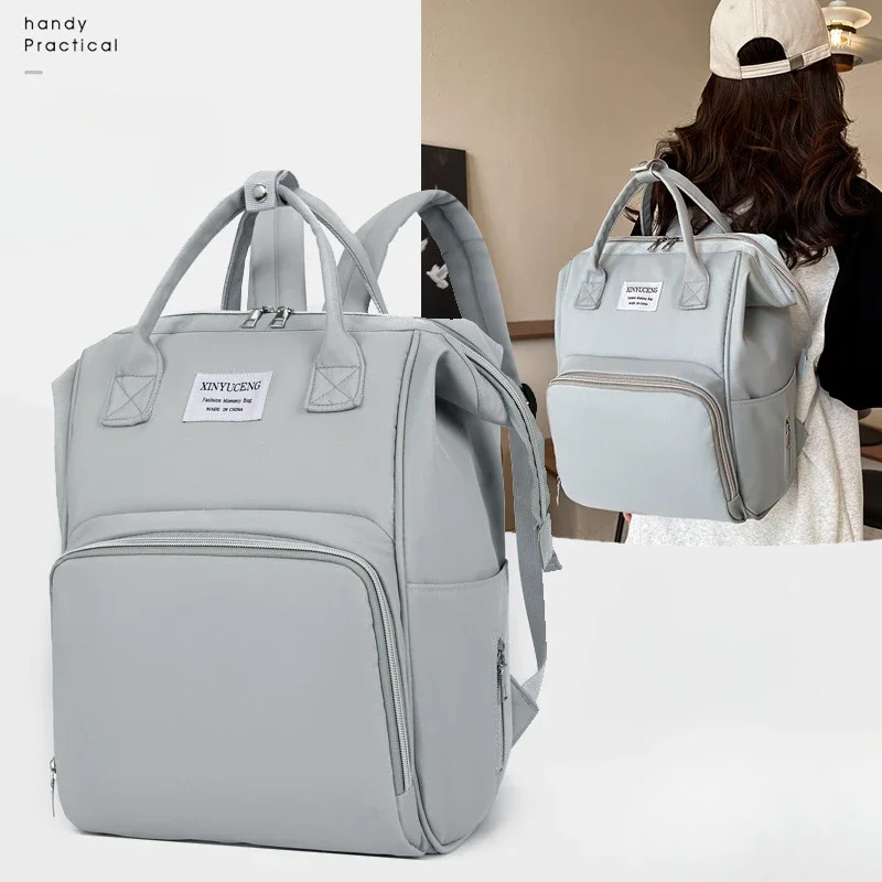 Bolsa de mamá Simple mejorada, mochila plegable portátil, bolsa multifuncional de gran capacidad para cuna, bolsa para madre y bebé, 1 Uds.