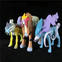 3 Style Pokemon Figures Three Sacred Suicune Entei Raikou Action Pvc Limit Collection Model Toy Anime Figure Toys for Kids