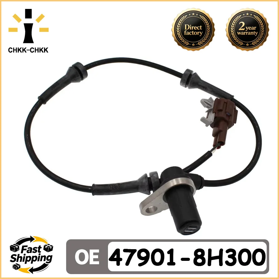 CHKK-CHKK Rear Left ABS Wheel Speed Sensor Fits For Nissan X-Trail T30 2.0L 2.2L 47901-8H300 NEW Auto Parts