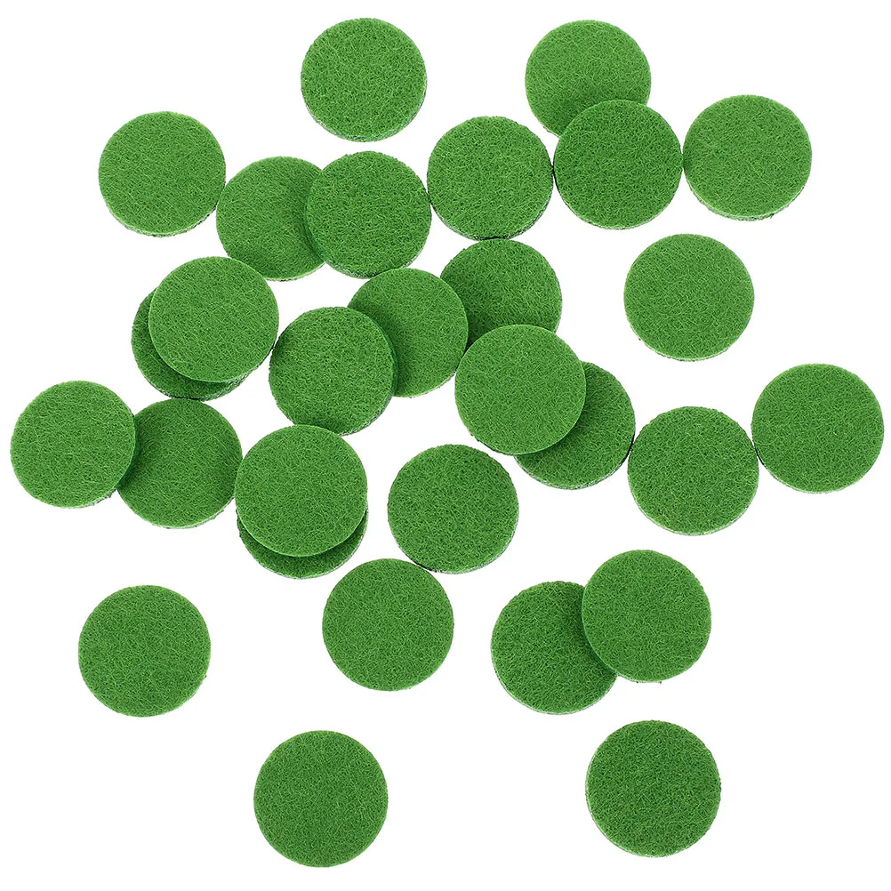 50 Pcs Aromatherapy Essential Oil Cotton Pads Replacements Refill Necklace Round Brush Fan for Car Airfreshener