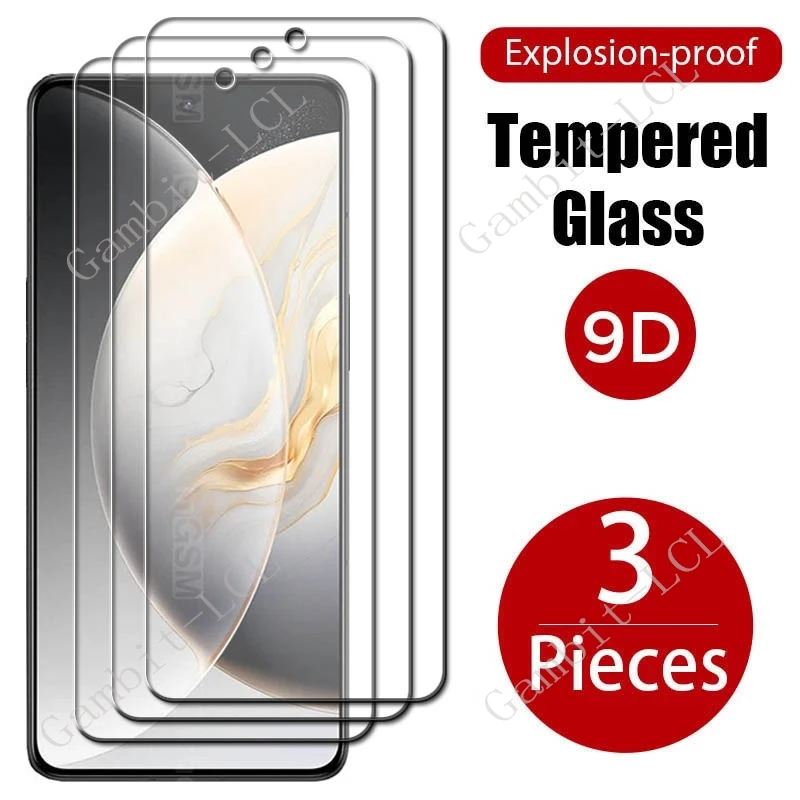 3PCS For Tecno Camon 30 Premier 5G Pop 9 4G Pova 6 Neo Spark 20 Pro 30 30C Go 1 10C 10  Screen Protector Tempered Glass Film