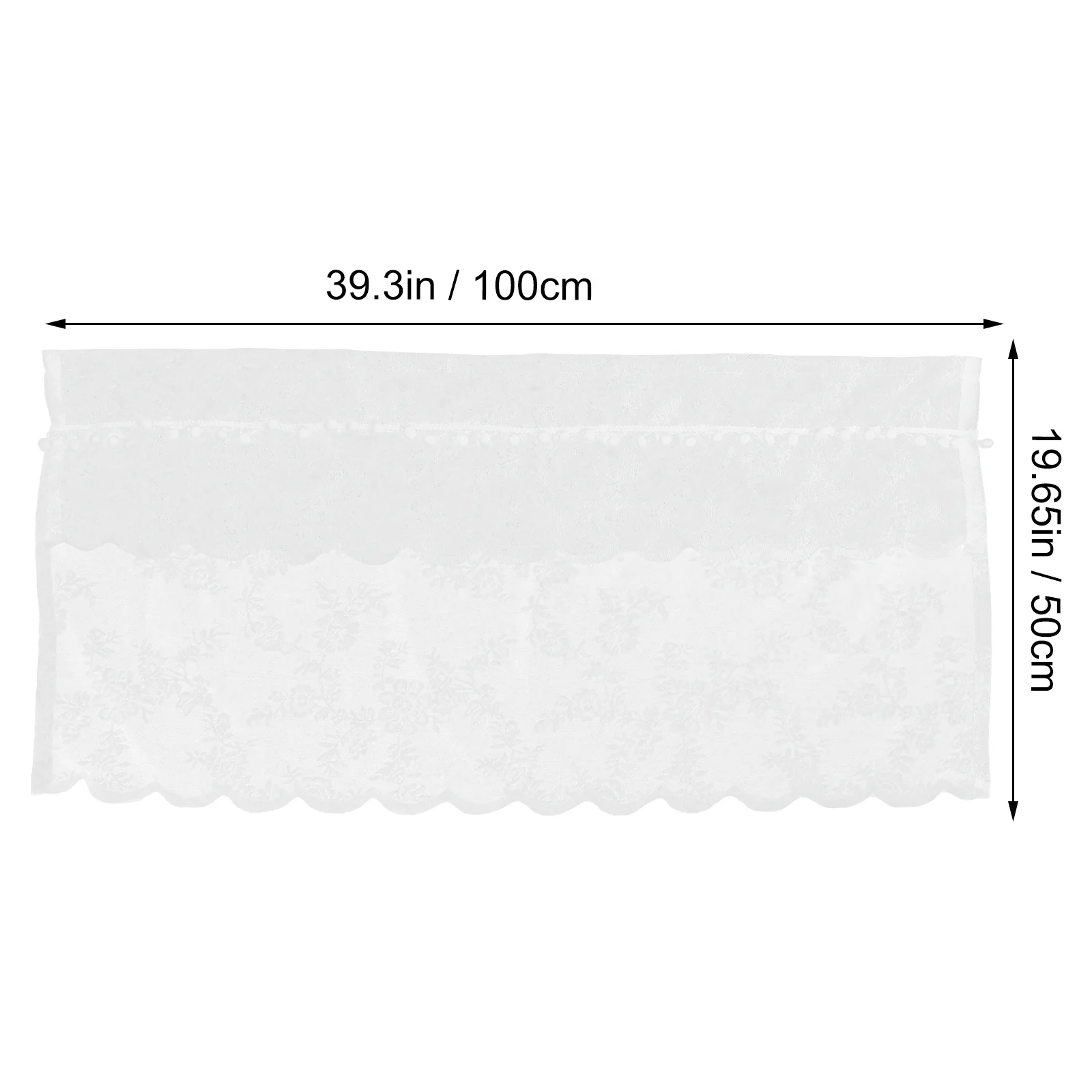 ستارة نافذة المزرعة، ستارة دانتيل للمطبخ وغرفة المعيشة وغرفة النوم، غطاء بالون قصير للديكور الداخلي، حجب وهج الشمس #2
