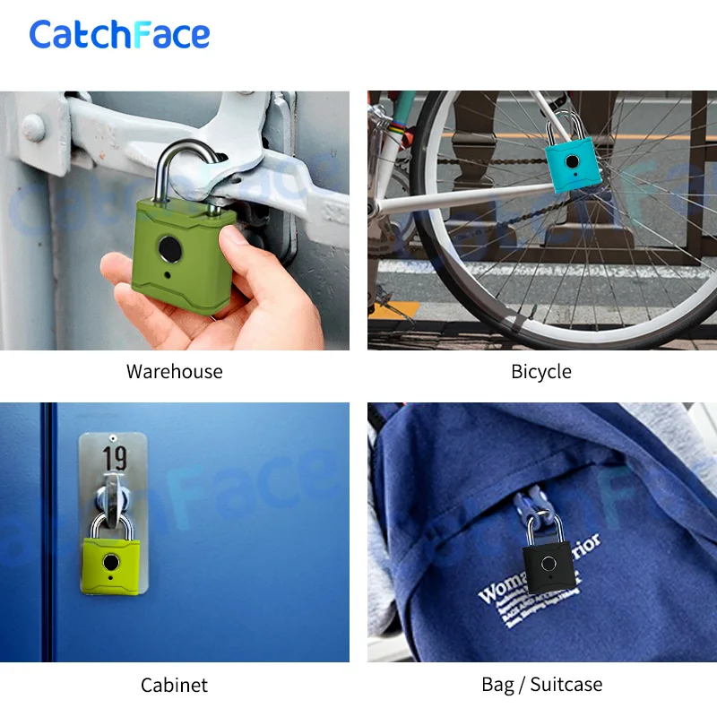 Russian Fingerprint TTlock App Waterproof Password Key 13.56khz USB Door Lock Smart Padlock Bluetooth