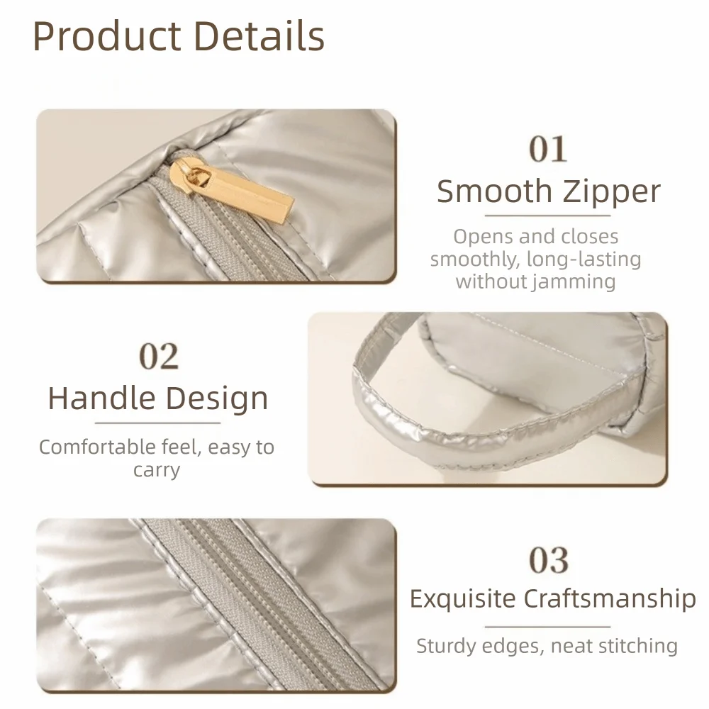 Oxford Inner Hair Dryer Storage Bag Quilting Cotton Large Capacity Curling Iron Carrying Case Soft Heat Resistant