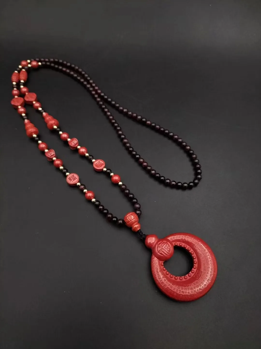 

Natural 100% real Red cinnabar jade carve guanyin bless peace pendant necklace jewellery fashion for women men lucky gifts