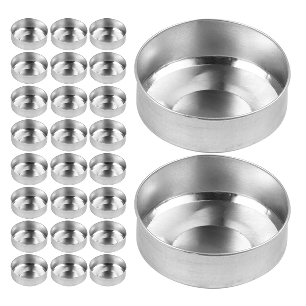 

120pcs Aluminum Mold Set Tea Light Holder For Home Decor Wedding Christmas Diy Scented Making Kit Table