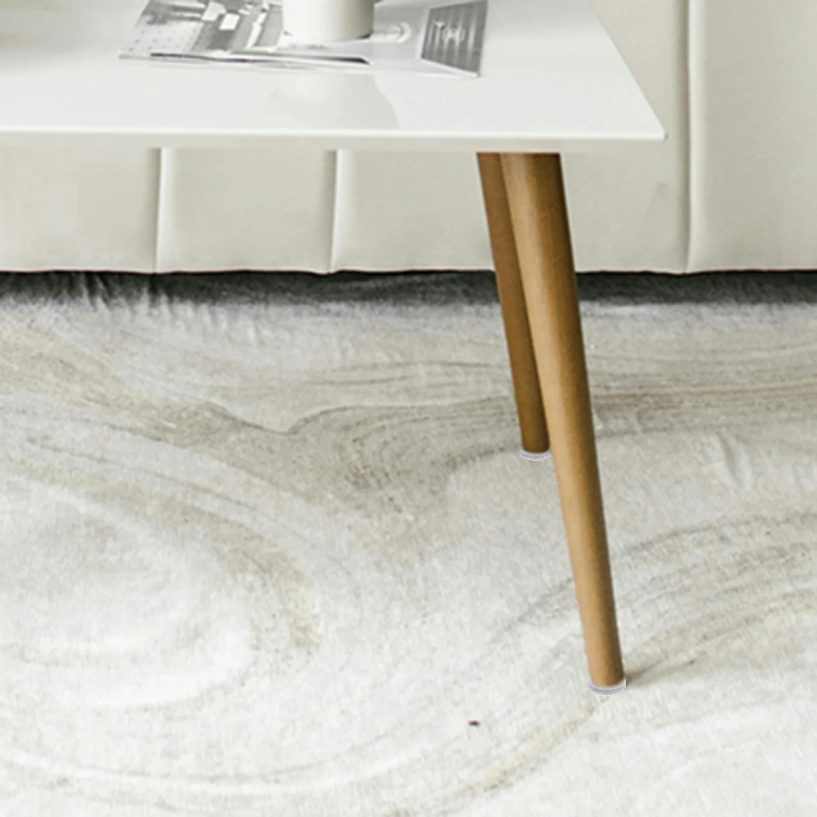 

200Pcs Non-Slip Felt Pads Furniture Feet Pads Round Mats Suitable Living Room Kitchen Home Furniture Grippers Round Mats