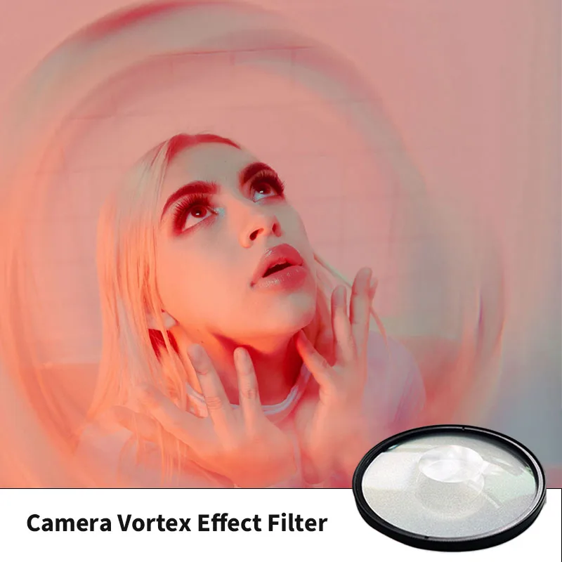 

Camera Vortex Special Effect Filter 77mm Prism Photography Accessory Film Bokeh Prop Refractive Kaleidoscope Beam Splitter