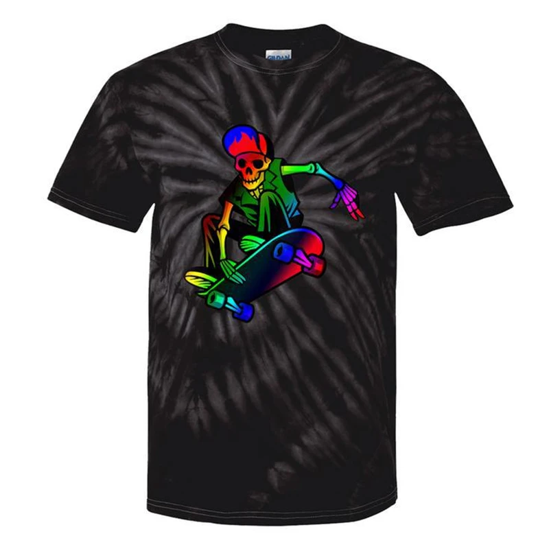 Unissex retro tie dye skater t camisa para homens mulheres 70s 80s hippies sênior tie-dye camiseta impressão 3d camisetas roupas vintage