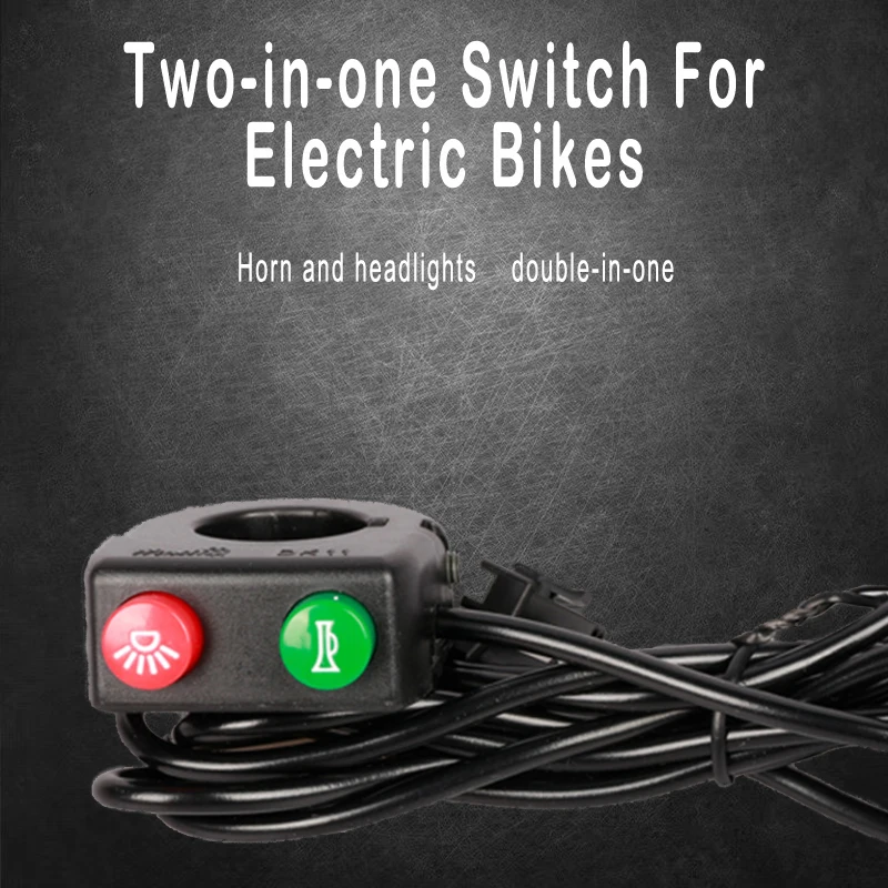 Five-star Electric Vehicle Headlight And Horn Two-in-one Switch DK11 Small Two-way Switch Dual-function Combination Switch