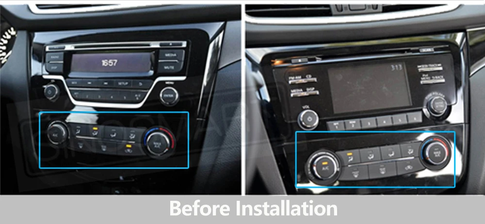 SINOSMART 8-Core A7870 Android GPS für Nissan Qashqai J11 X-Trail T32 Rogue 2014–2021 mit OEM NAV Unterstützung BOSE 360 Kamera – Detail 10