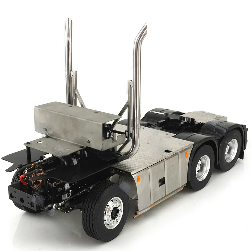 RC Car 1/14 6X6 Tractor Truck Model Chassis Suitable for Tamiya Car Shell Including Light Set