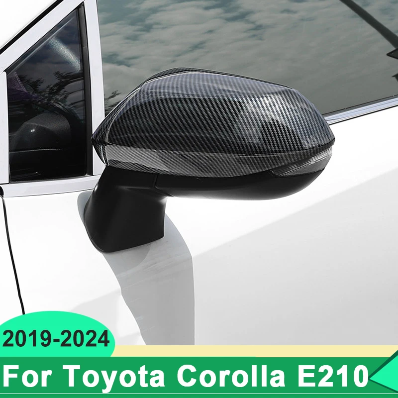 

For Toyota Corolla E210 2019 2020 2021 2022 2023 2024 ABS Carbon Car Rearview Mirror Side Cover Shell Trim Molding Accessories