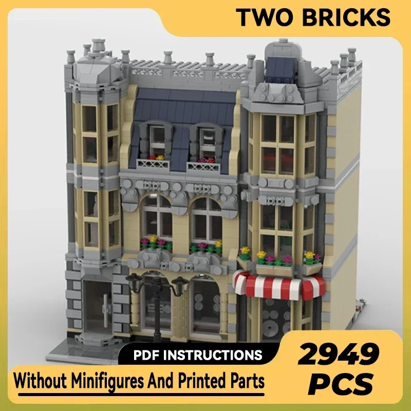 Street View Model Moc Building Bricks Corner Electronic Store Technology Modular Blocks Gifts Christmas Toys DIY Sets Assembly