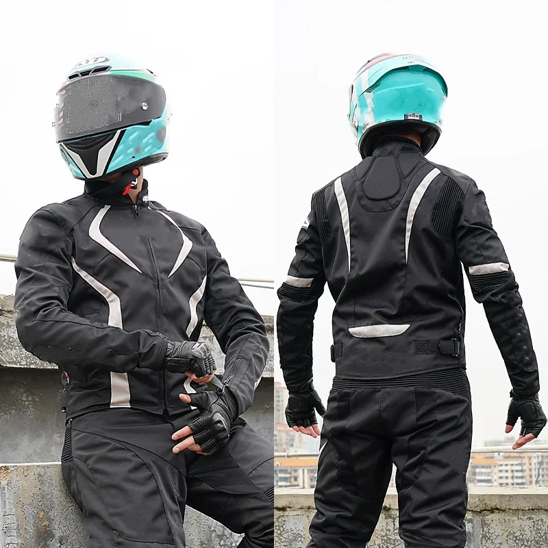 

Motorcycle Jacket Man Waterproof Protective Motobiker Racing suit Moto Set with removable liner Riding Coat Windproof