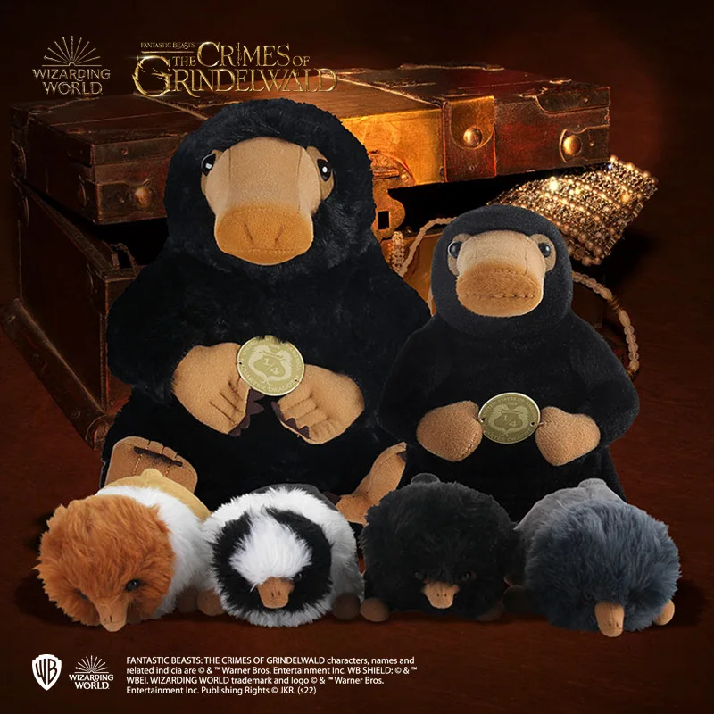 18/28cm Original Harry Potter Fantastic Beasts Plush Toy Hedwig Owl Black Duckbills Niffler Doll Soft Stuffed Animals for Gift view 2