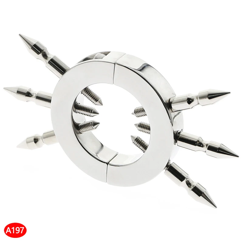 ذكر القضيب كيس الصفن عبودية الفولاذ المقاوم للصدأ خاتم الديك Ballstretcher المسمار البثق تحفيز ديك الدائري Cbt BDSM الجنس لعب للرجال