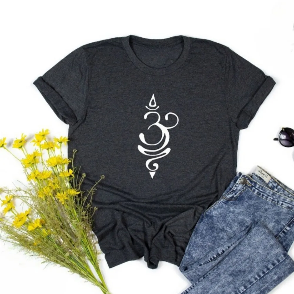 Sanskrit Breathe Symbol Shirt Yogi Gift Tops Zen Tee Yoga Breathe Shirt Sanskrit Tees Gift Tees