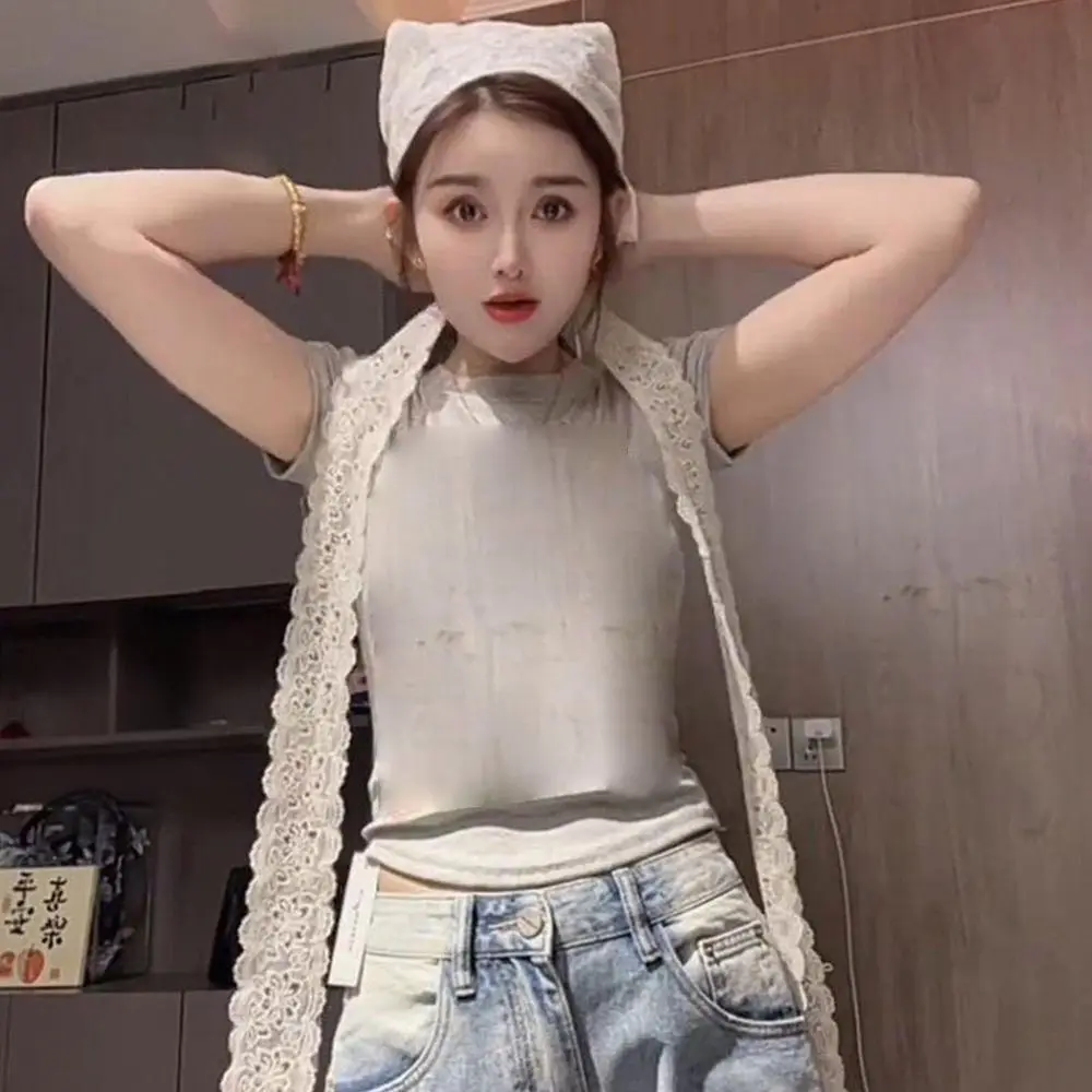 Rok Mini Renda Bunga Bordir Model Irregular Y2K Streetwear Rok Berkerut Desain Tali Serut Pinggang Tinggi Rok Lipit