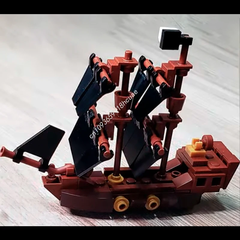 94 pçs moc mini navio pirata micro display construir nan modelo blocos de construção artesanato brinquedos aniversário arquitetura ideia presentes natal
