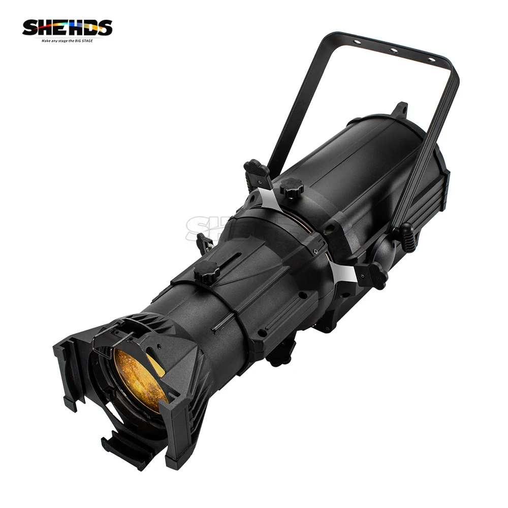 shehds refletor de perfil elipsoidal luzes leko para night club bar disco party palco catwalk branco fresco rgbw 250w pcs 01