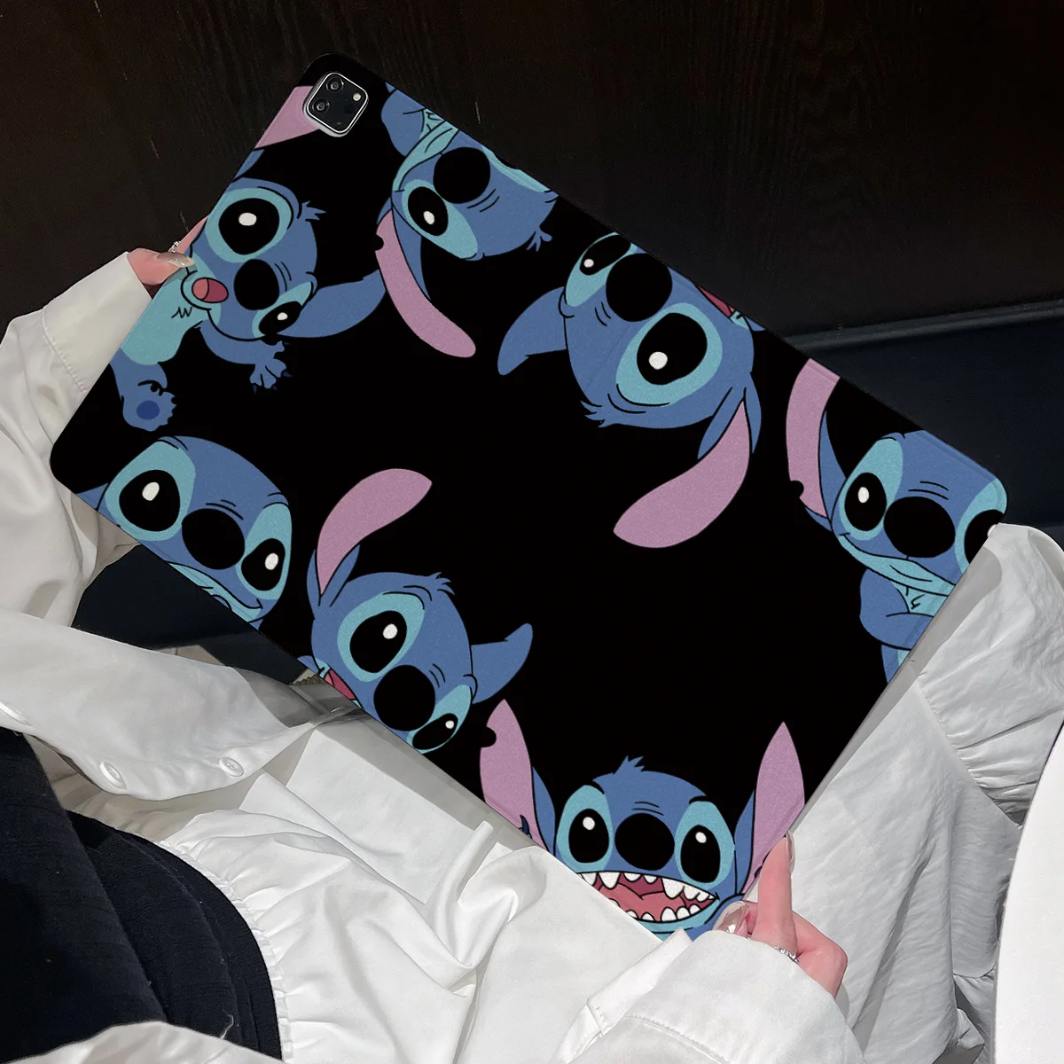 حافظة تابلت بغرز كرتونية لجهاز iPad Air 3 4 5 6 13 بوصة Mini 1 2 3 4 5 6 2018 2022 10th Pro 2021 غطاء مقاوم للصدمات من السيليكون #3