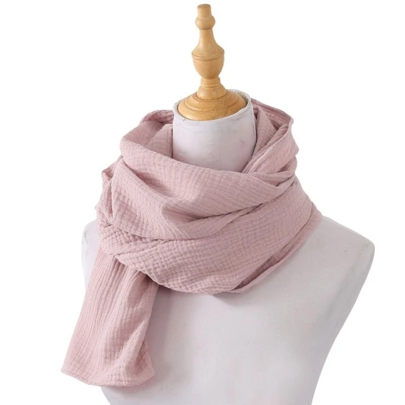 

Elegant Muslin Scarf For Women Soft & Comfortable Neckerchief Cotton Nursing Scarf for Privacy While Feeding