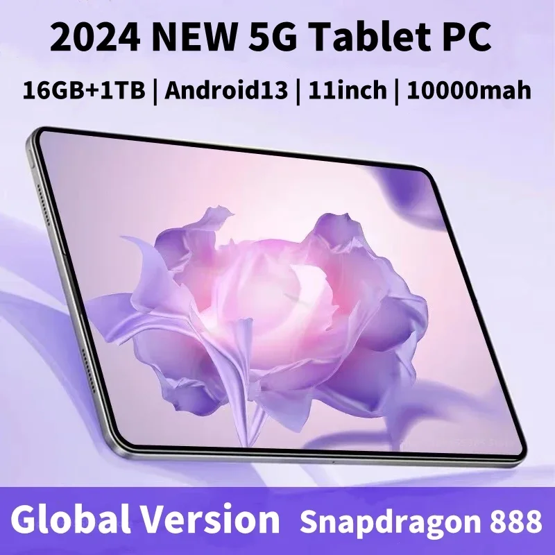 2024 Tablet Pad 9 Pro Android 13.0 10000mAh Globale versione 16GB + 1TB 11 cali Qualcomm Snapdragon 888 10 rdzeniowych 5G wifi,8MP