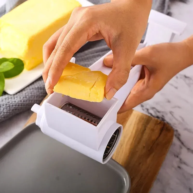 Hand-Cranked Cheese Grater Rotary Multi-functional Cheese Grater Creative Kitchen Cheese Shredder for Kitchen