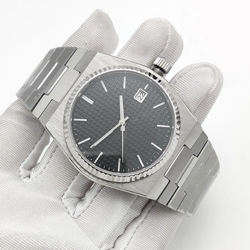 Men's 40mm Sapphire Glass Automatic NH35 Aseptic Dial Automatic Date Brushed Waterproof Case Watch - Image 6
