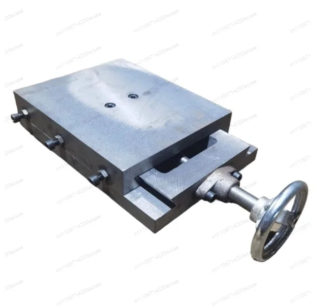 Cast Iron Dovetail Groove Slide Table, Manual X Axis Linear Guide Lift Table with Screw Drive